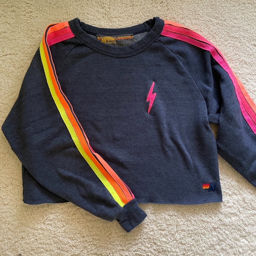 Aviator Nation Cropped Pullover